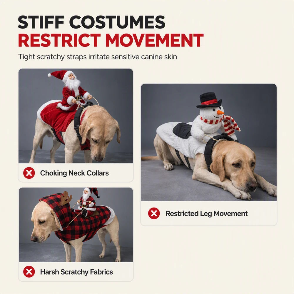 Red Santa Dog Costume Jadvero