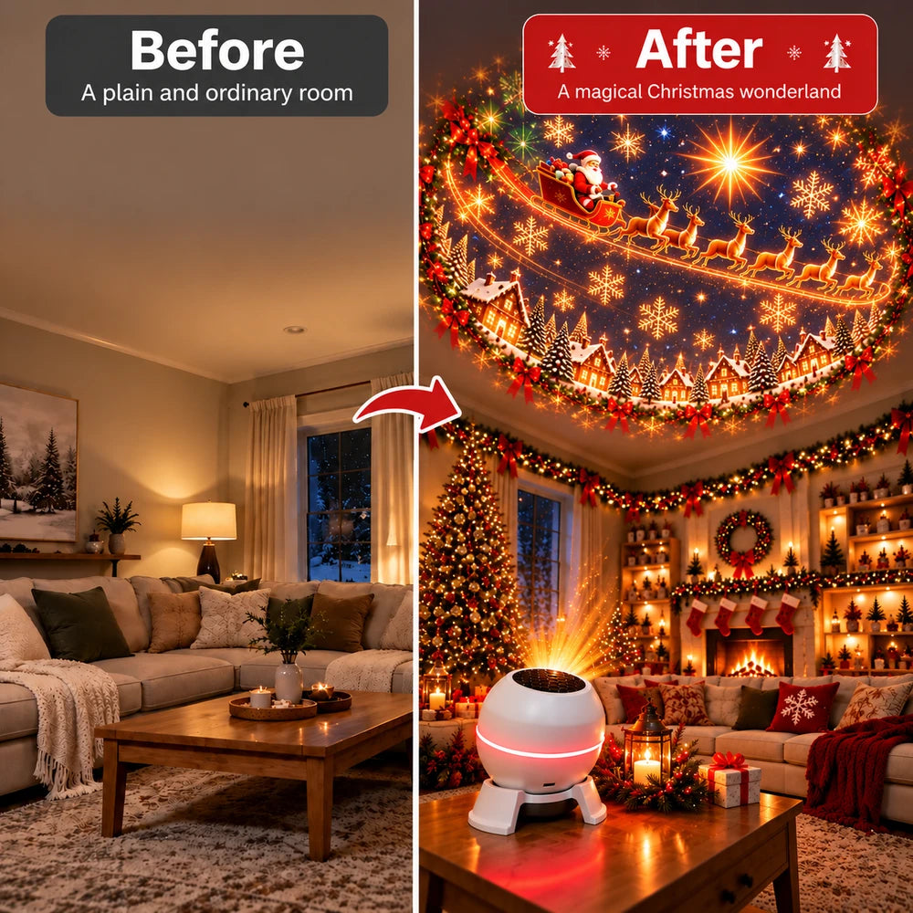 Christmas Projection Night Light Jadvero