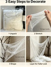 Stretchy Cotton Halloween Spider Web Jadvero