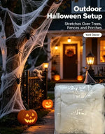 Stretchy Cotton Halloween Spider Web Jadvero