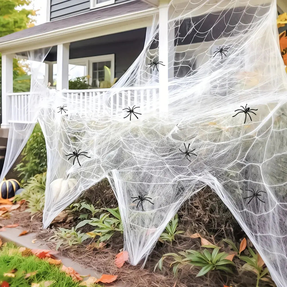 Stretchy Cotton Halloween Spider Web Jadvero