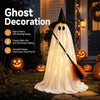 LED Ghost Witch Broom Halloween Outdoor Decoration Jadvero