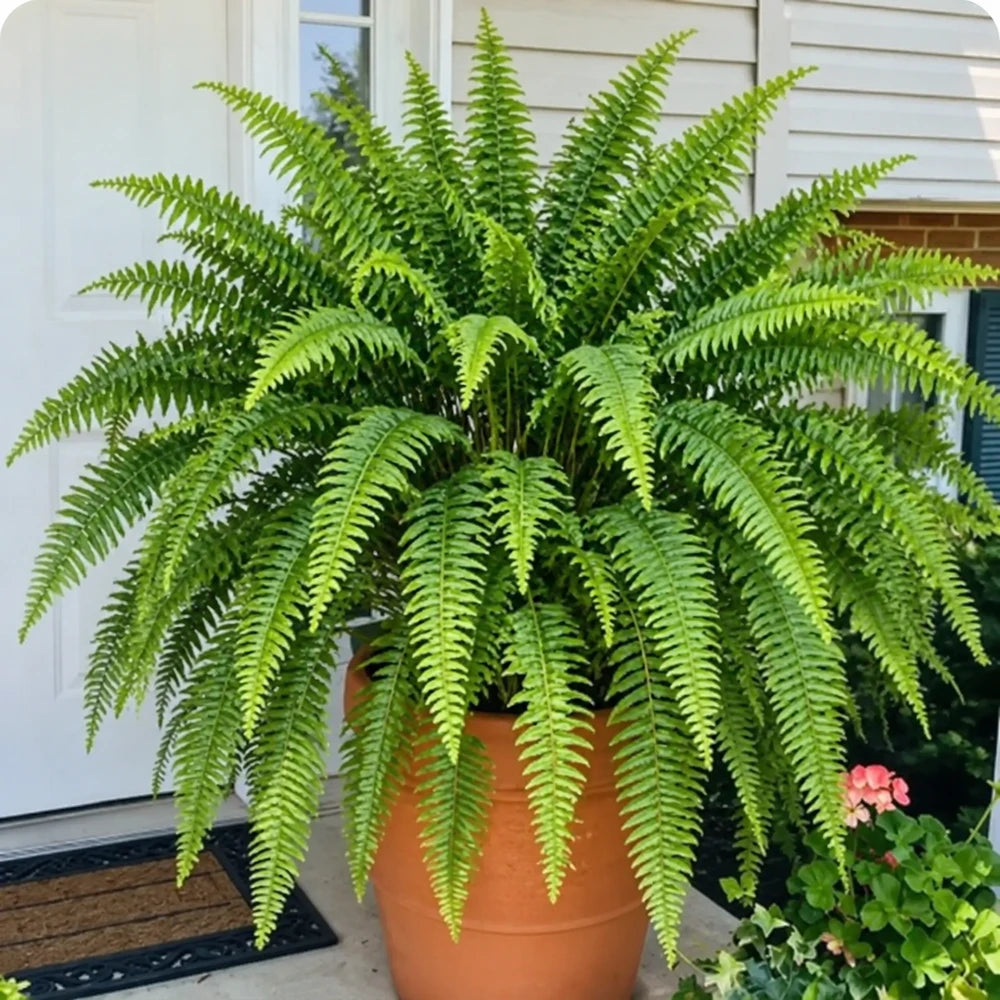 Glowing Artificial Boston Fern Jadvero