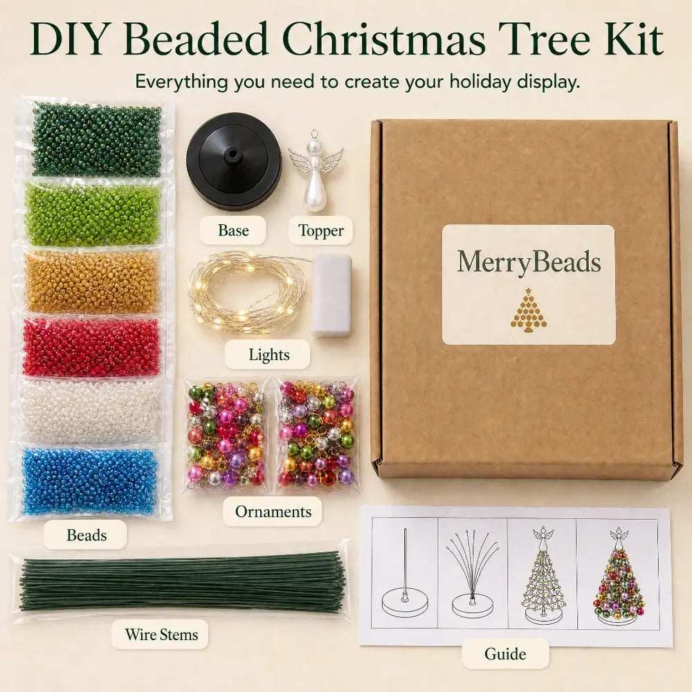 MerryBeads Beaded Christmas Tree Kit Jadvero