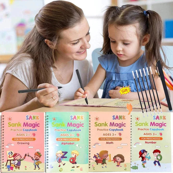 Reusable Magic Calligraphy Workbook Set Jadvero