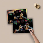 Scratch Painting City Postcard Set