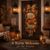 Lighted Stacked Pumpkin Fall Door Decor Jadvero