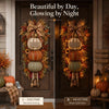 Lighted Stacked Pumpkin Fall Door Decor Jadvero