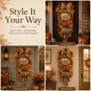 Lighted Stacked Pumpkin Fall Door Decor Jadvero