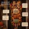 Lighted Stacked Pumpkin Fall Door Decor Jadvero