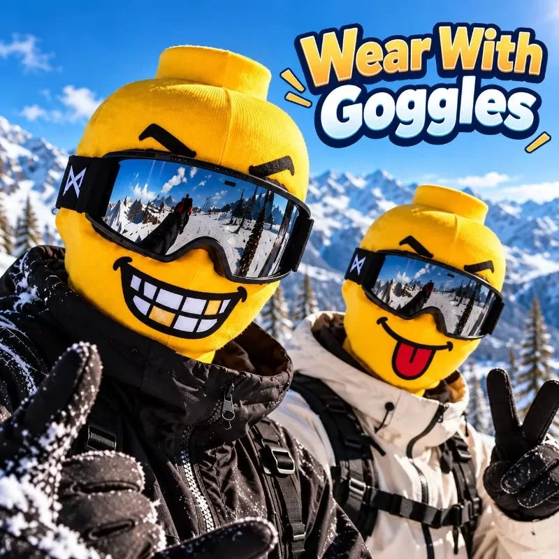 Funny Yellow Ski Mask Balaclava Jadvero