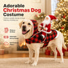 Red Santa Dog Costume Jadvero