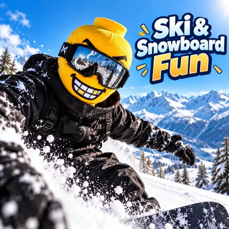 Funny Yellow Ski Mask Balaclava Jadvero