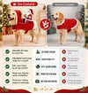 Red Santa Dog Costume Jadvero