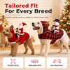 Red Santa Dog Costume Jadvero