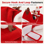 Red Santa Dog Costume Jadvero