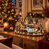 Animated Holiday Train and Ice Rink Scene Jadvero